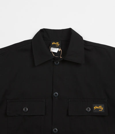 Stan Ray Four Pocket Military Jacket - Black Ripstop