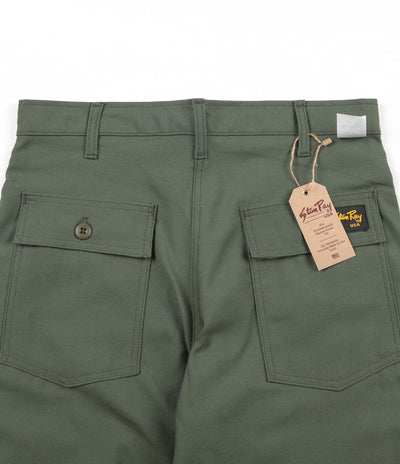 Stan Ray Original 107 4 Pocket Fatigue Trousers - Olive Sateen