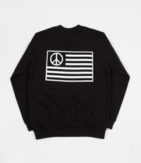 Stan Ray Peace Stripe Crewneck Sweatshirt - Black