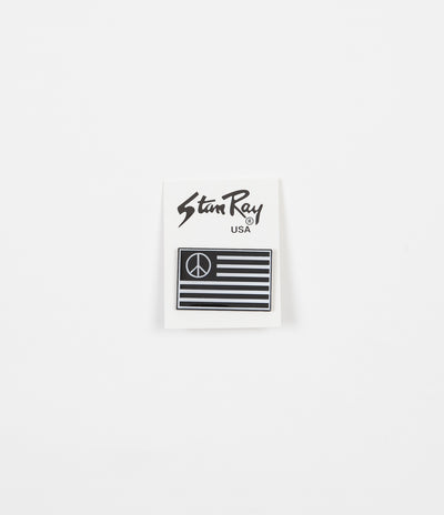 Stan Ray Peace Stripe Pin Badge - Black / White