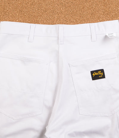 Stan Ray Single Front Painter Pant Trousers - White