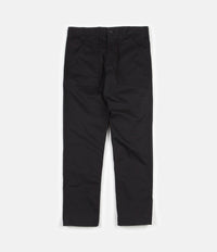 Stan Ray Slim Fit 4 Pocket Fatigue Trousers - Black Twill