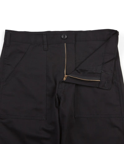 Stan Ray Slim Fit 4 Pocket Fatigue Trousers - Black Twill