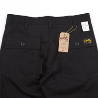 Stan Ray Slim Fit 4 Pocket Fatigue Trousers - Black Twill thumbnail