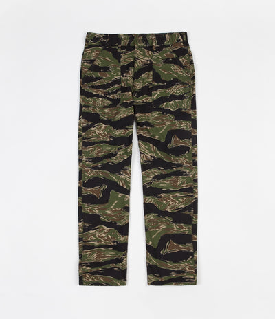 Stan Ray Slim Fit 4 Pocket Fatigue Trousers - Green Tigerstripe Ripstop