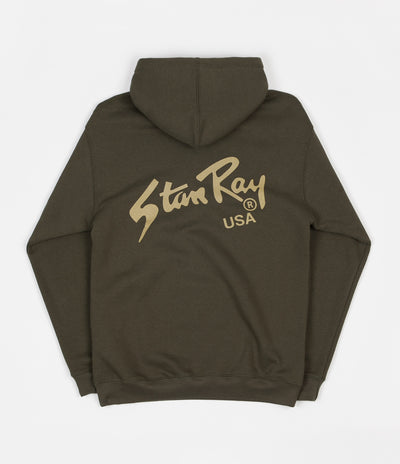 Stan Ray Stan Logo Hooded Sweatshirt - Olive