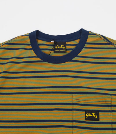 Stan Ray Yarn Dye Stripe Narrow T-Shirt - Navy