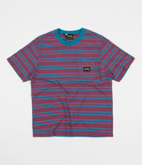 Stan Ray Yarn Dye Stripe Narrow T-Shirt - Parrot