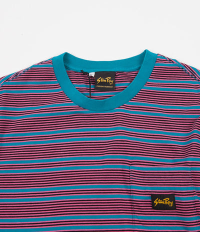 Stan Ray Yarn Dye Stripe Narrow T-Shirt - Parrot