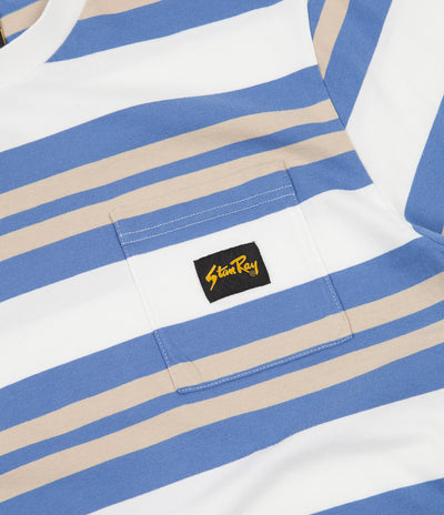 Stan Ray Yarn Dye Stripe Thick T-Shirt - Clean Blue Border Stripe