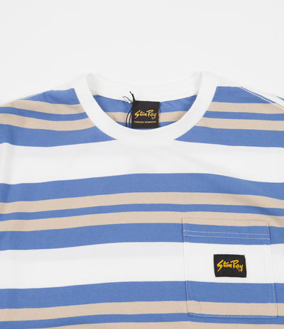 Stan Ray Yarn Dye Stripe Thick T-Shirt - Clean Blue Border Stripe