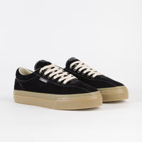 Stepney Workers Club Dellow Raw Suede Shoes - Black / Gum thumbnail