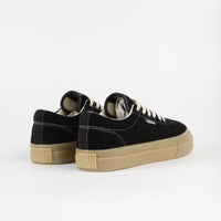 Stepney Workers Club Dellow Raw Suede Shoes - Black / Gum thumbnail