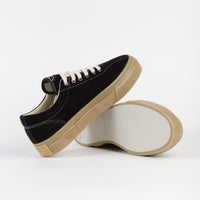 Stepney Workers Club Dellow Raw Suede Shoes - Black / Gum thumbnail