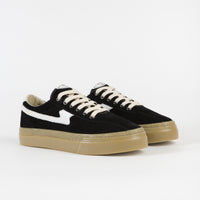 Stepney Workers Club Dellow S-Strike Suede Shoes - Black / Gum thumbnail