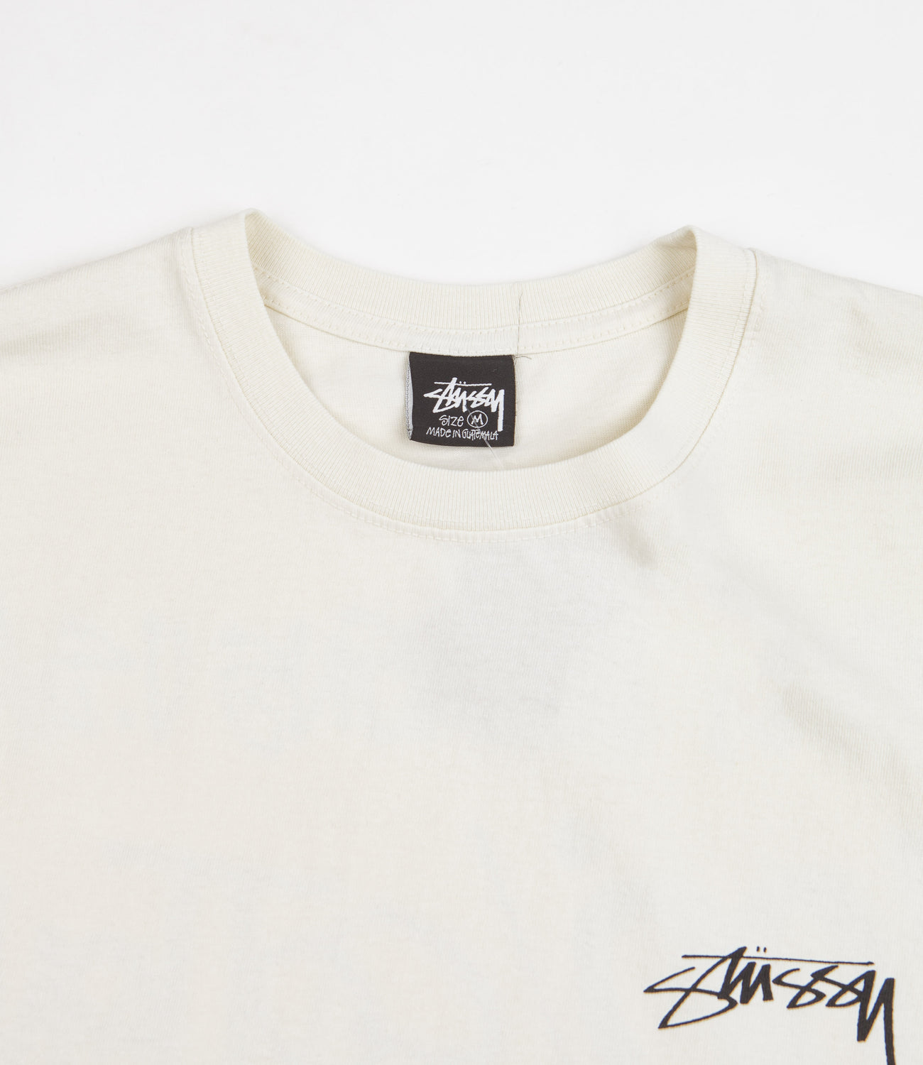 Stussy 100% Pigment Dyed T-Shirt - Natural | Flatspot