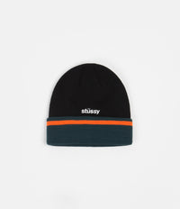 Stussy 2 Tone Cuff Beanie - Black