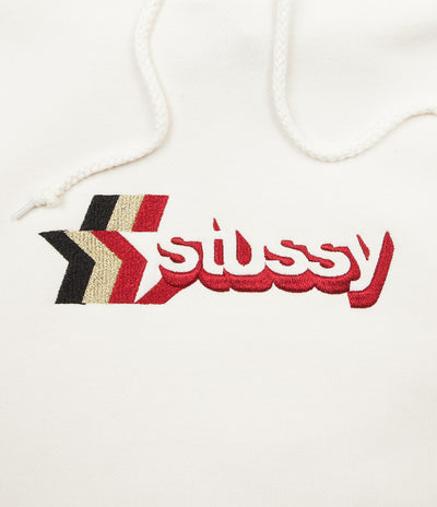 Stussy 3 Star Applique Hoodie - Vanilla