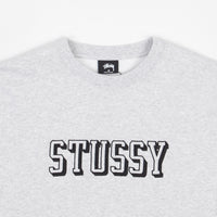 Stussy 3D Collegiate Applique Crewneck Sweatshirt - Ash Heather thumbnail