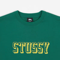 Stussy 3D Collegiate Applique Crewneck Sweatshirt - Dark Green thumbnail