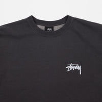 Stussy 8 Ball Pigment Dyed Crewneck Sweatshirt - Black thumbnail