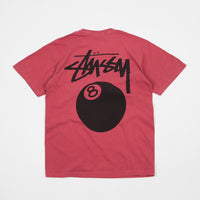 Stussy 8 Ball Pigment Dyed T-Shirt - Raspberry thumbnail