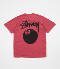 Stussy 8 Ball Pigment Dyed T-Shirt - Raspberry