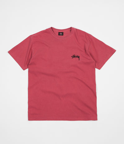 Stussy 8 Ball Pigment Dyed T-Shirt - Raspberry