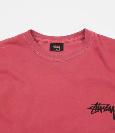 Stussy 8 Ball Pigment Dyed T-Shirt - Raspberry