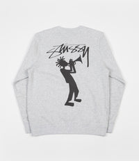 Stussy All That Jazz Crewneck Sweatshirt - Ash Heather