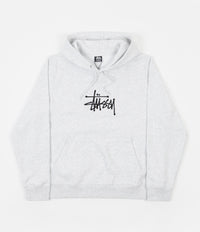 Stussy Basic Applique Hoodie - Ash Heather