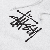 Stussy Basic Applique Hoodie - Ash Heather thumbnail