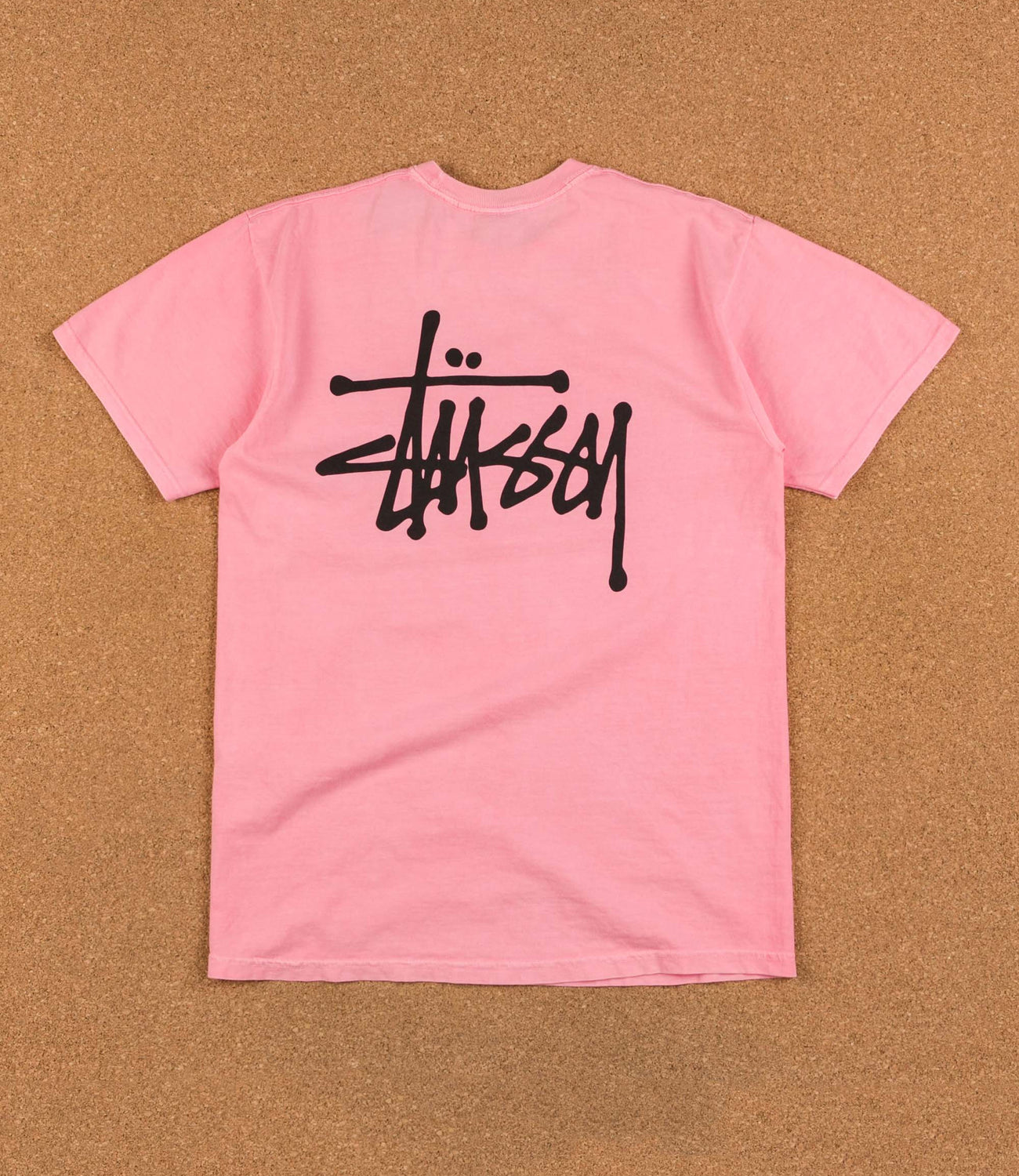 Stussy Basic Pigment Dyed T-Shirt - Pink | Flatspot