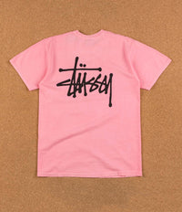 Stussy Basic Pigment Dyed T-Shirt - Pink