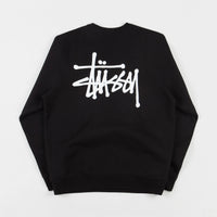 Stussy Basic Stussy Crewneck Sweatshirt - Black thumbnail