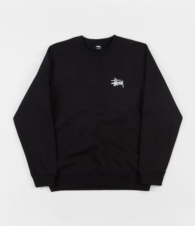 Stussy Basic Stussy Crewneck Sweatshirt - Black