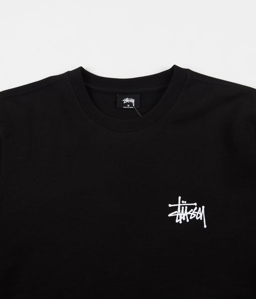 Stussy Basic Stussy Crewneck Sweatshirt - Black | Flatspot