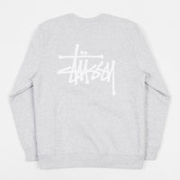 Stussy Basic Stussy Crewneck Sweatshirt - Grey Heather thumbnail