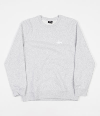 Stussy Basic Stussy Crewneck Sweatshirt - Grey Heather