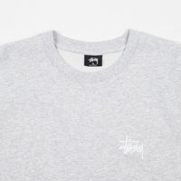 Stussy Basic Stussy Crewneck Sweatshirt - Grey Heather thumbnail