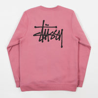 Stussy Basic Stussy Crewneck Sweatshirt - Orchid thumbnail