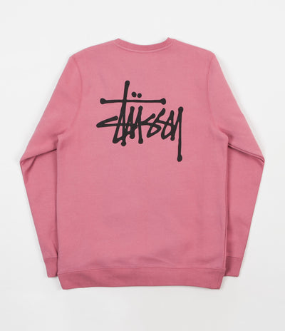 Stussy Basic Stussy Crewneck Sweatshirt - Orchid