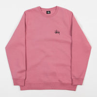 Stussy Basic Stussy Crewneck Sweatshirt - Orchid thumbnail