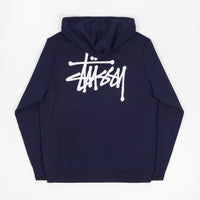 Stussy Basic Stussy Hoodie - Navy thumbnail