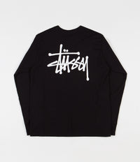 Stussy Basic Stussy Long Sleeve T-Shirt - Black