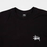 Stussy Basic Stussy Long Sleeve T-Shirt - Black thumbnail