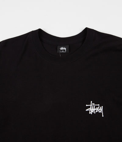 Stussy Basic Stussy Long Sleeve T-Shirt - Black