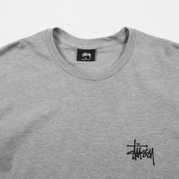 Stussy Basic Stussy Long Sleeve T-Shirt - Grey Heather thumbnail