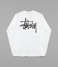 Stussy Basic Stussy Long Sleeve T-Shirt - White