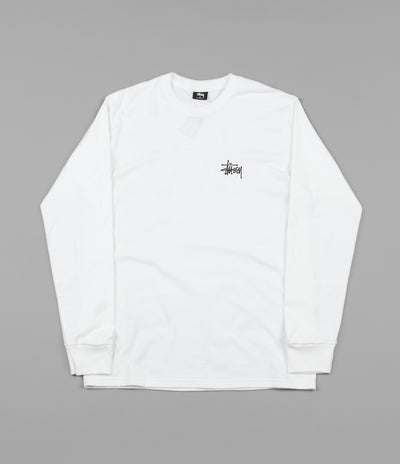 Stussy Basic Stussy Long Sleeve T-Shirt - White